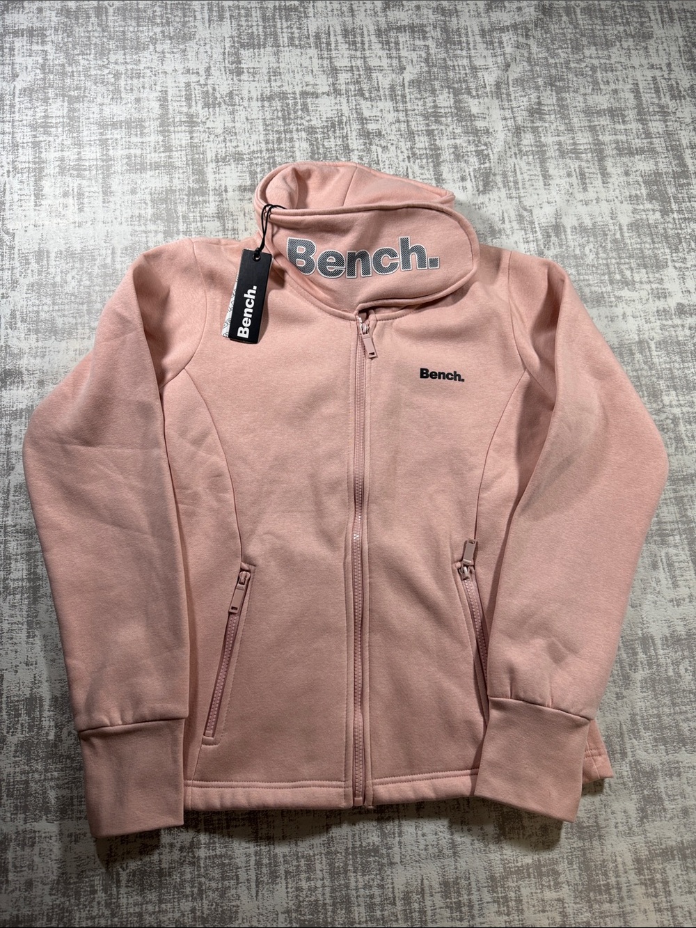 Bench Pink Full-Zip Hoodie Jacket for 25X18 PTP sz M women’s NWT